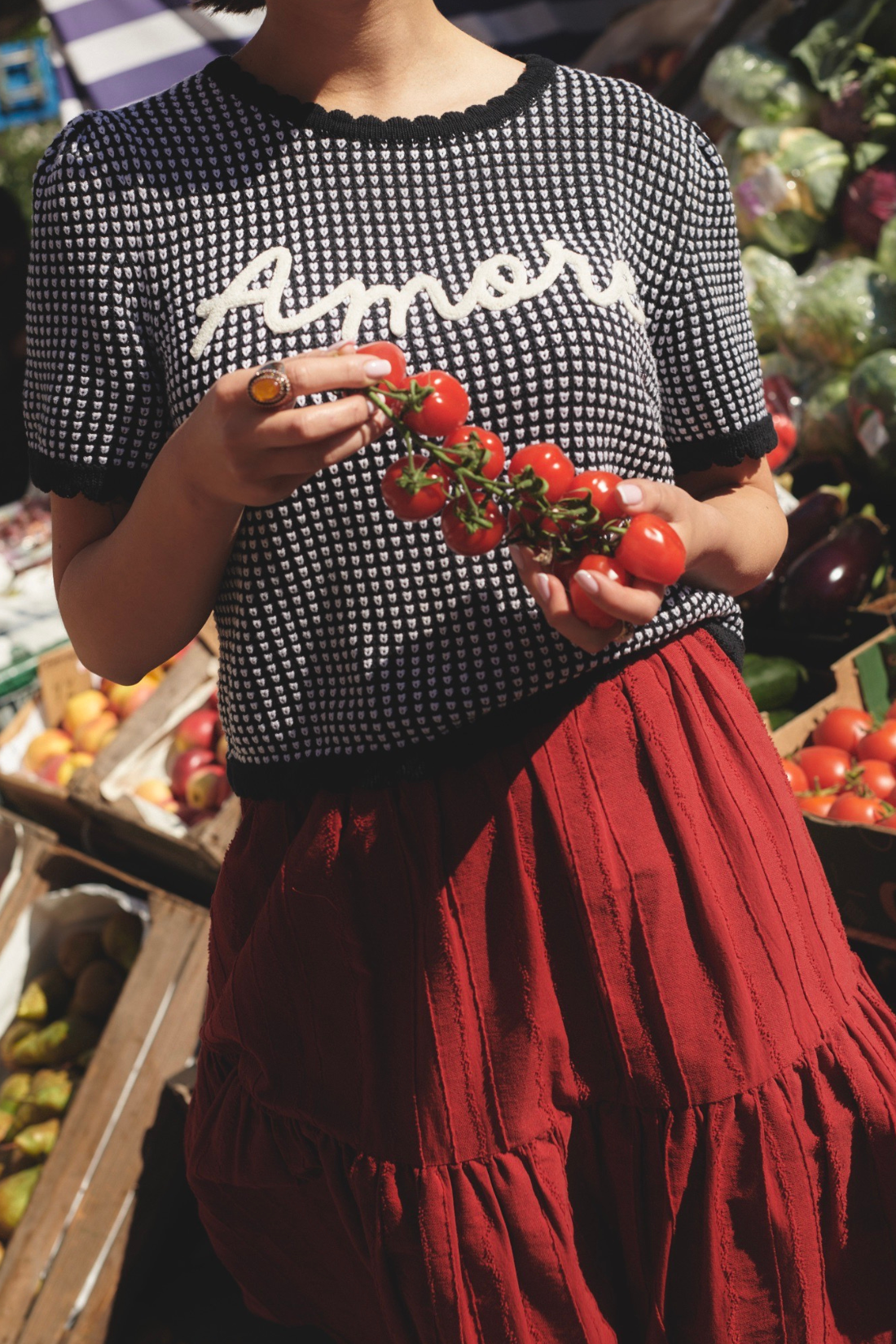 FUEGO RED SKIRT