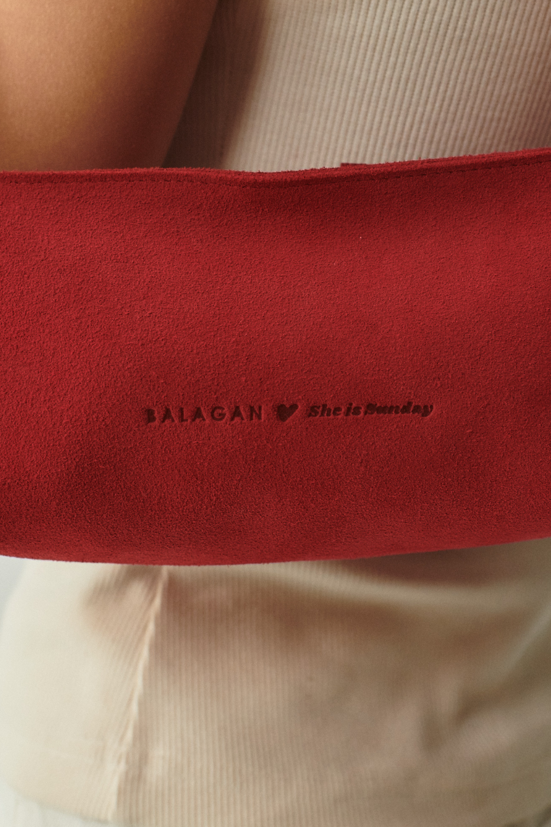 MINNIE RED SUEDE BAG
