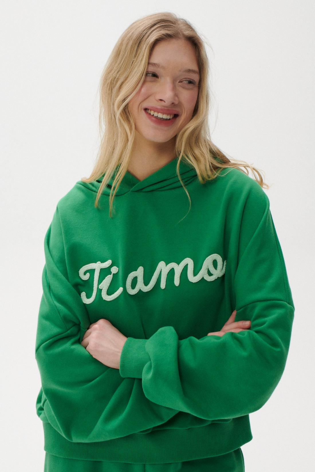 TI AMO GREEN SWEATSHIRT