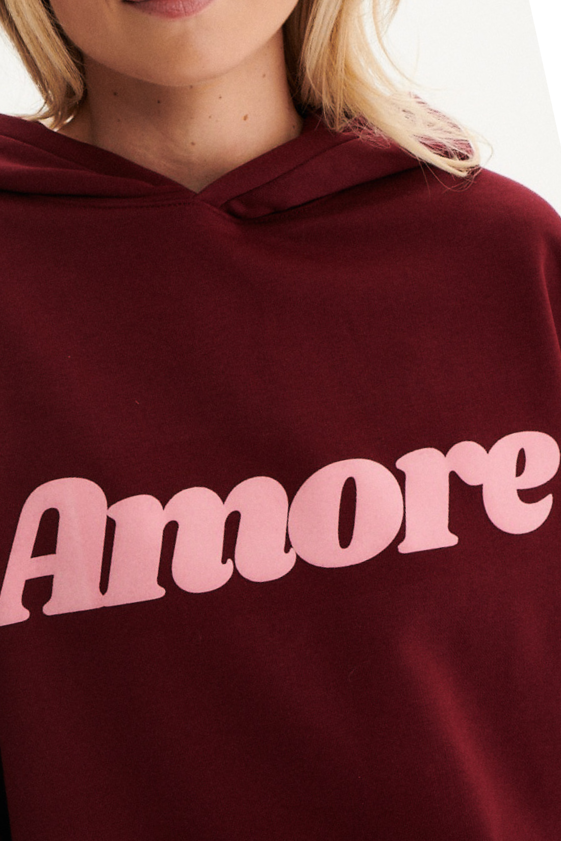 AMORE MAROON SWEATSHIRT