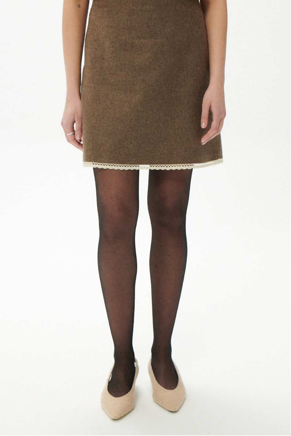 ALMA BROWN SKIRT