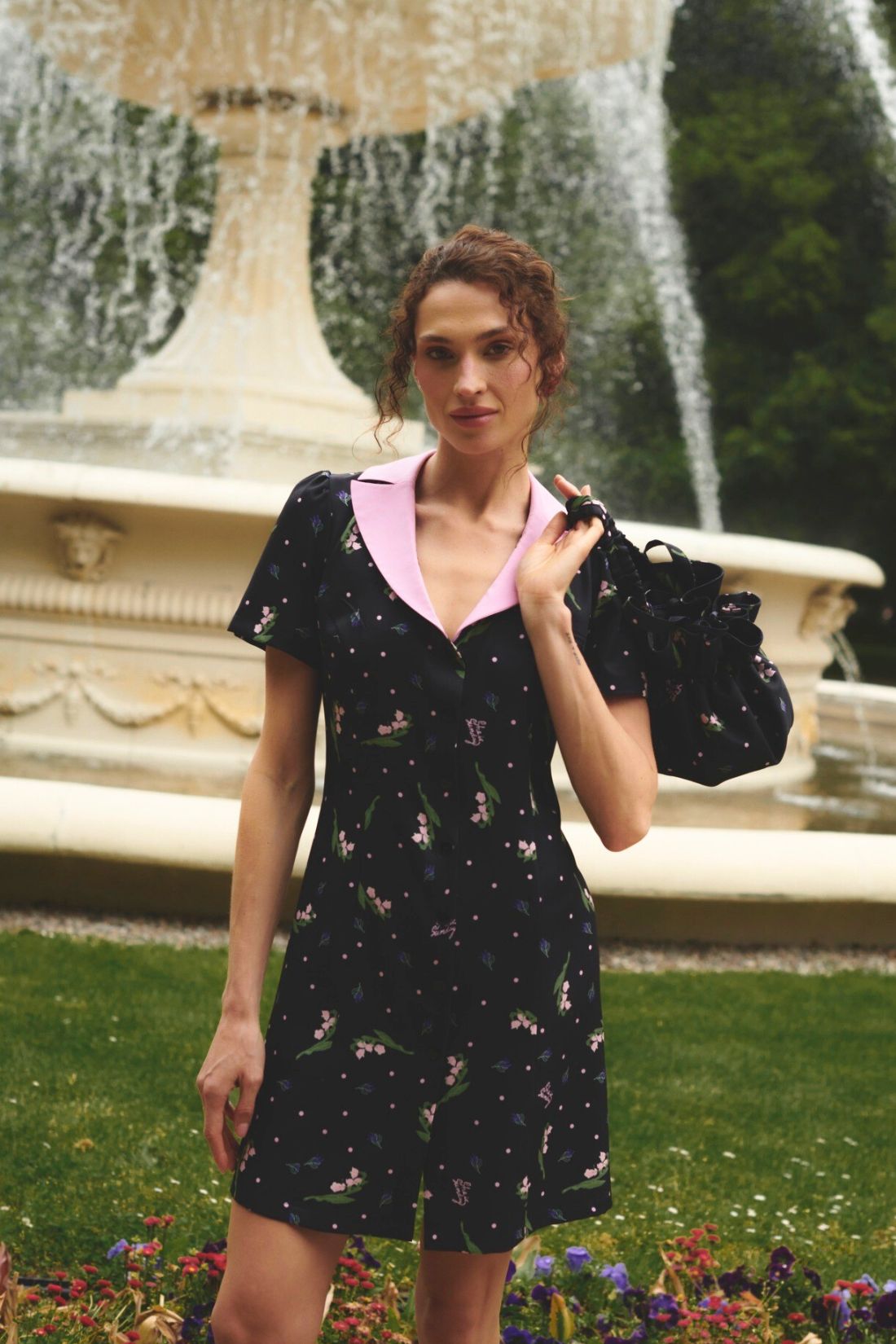 PROVANCE DRESS BLACK PRINT