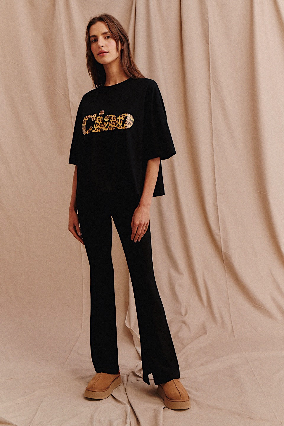 PANTS SIS SPLIT BLACK