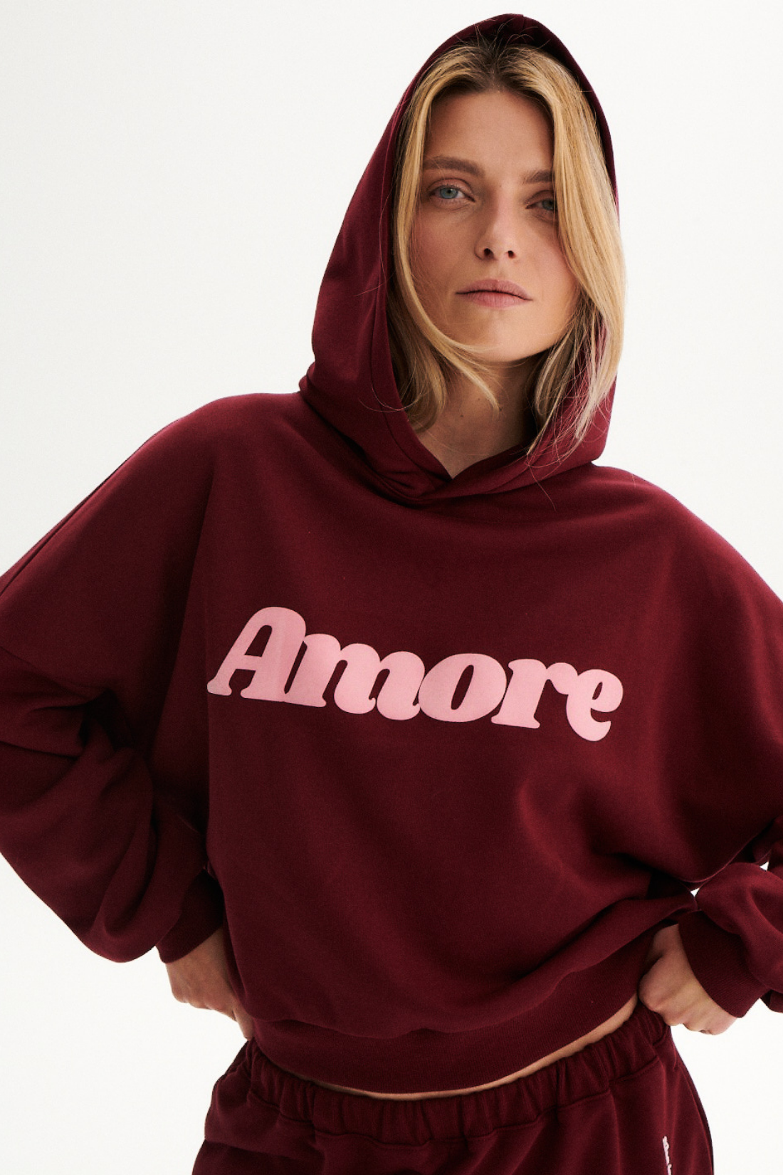 AMORE MAROON SWEATSHIRT