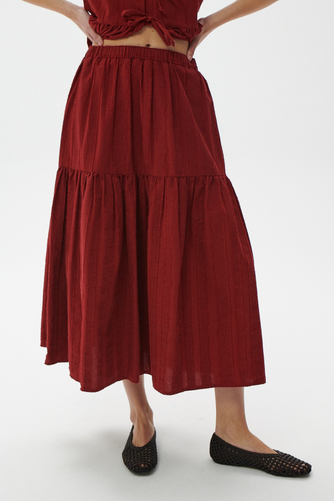 FUEGO RED SKIRT