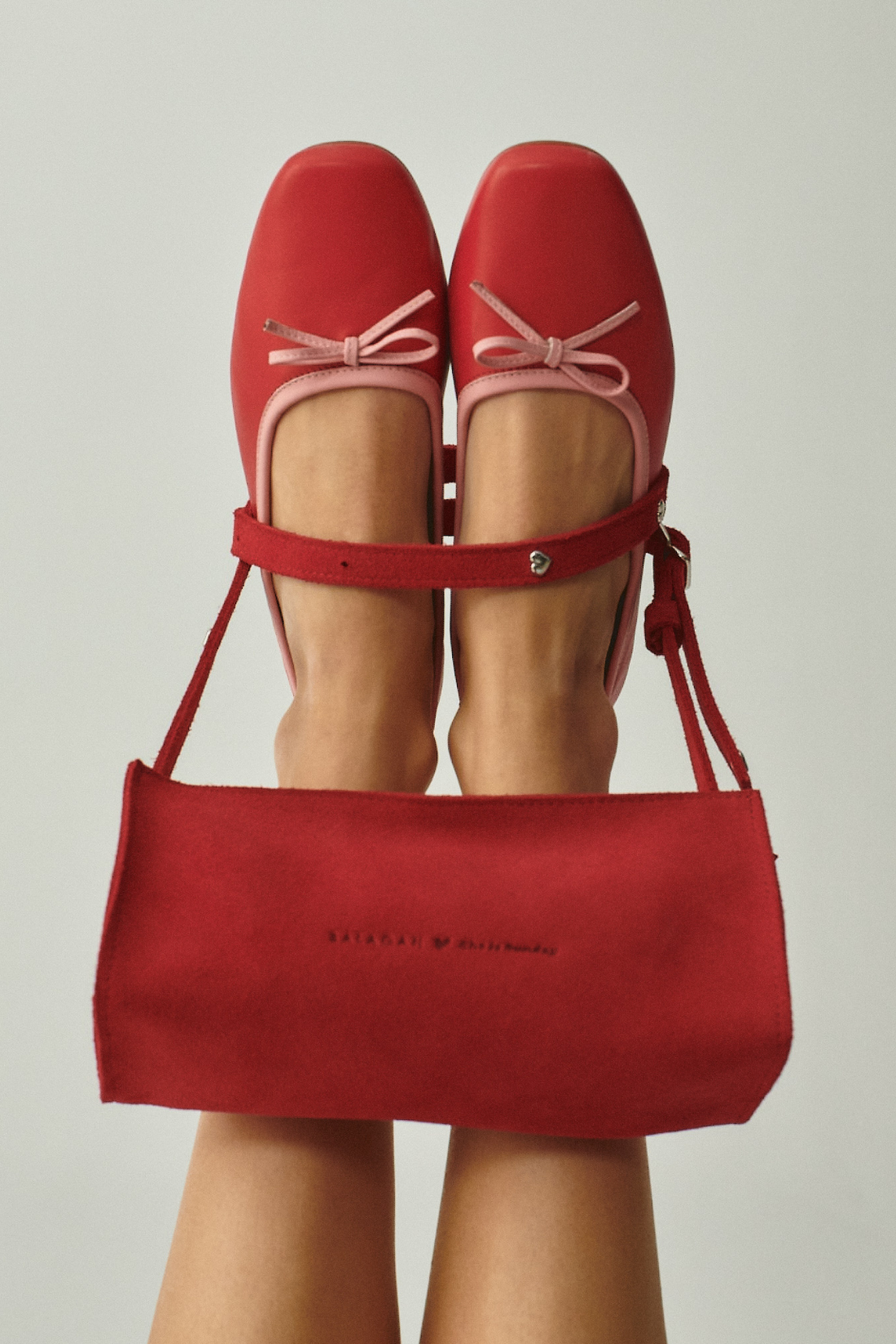MINNIE RED SUEDE BAG