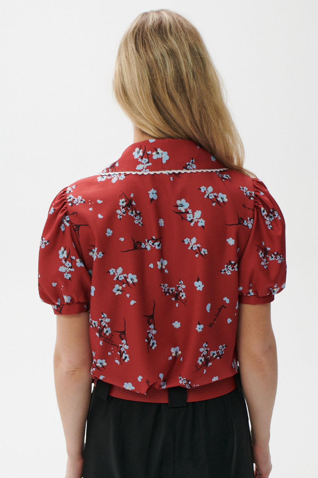 ROSITA RED PRINT SHIRT
