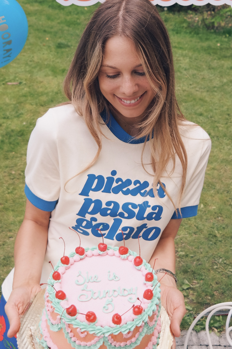 AMORE W STRIPED T-SHIRT