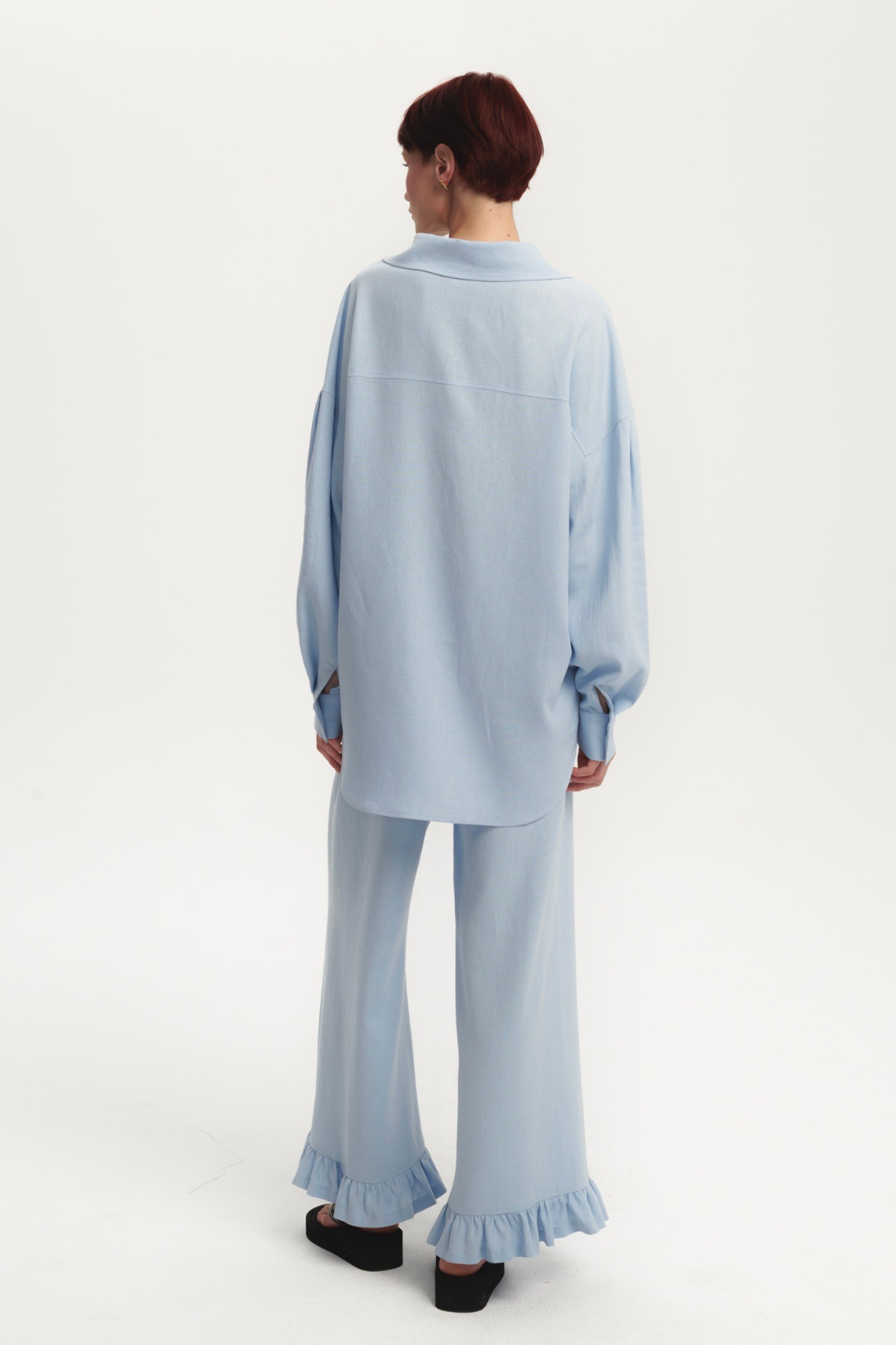 ESPERANZA RASPBERRY LINEN SHIRT