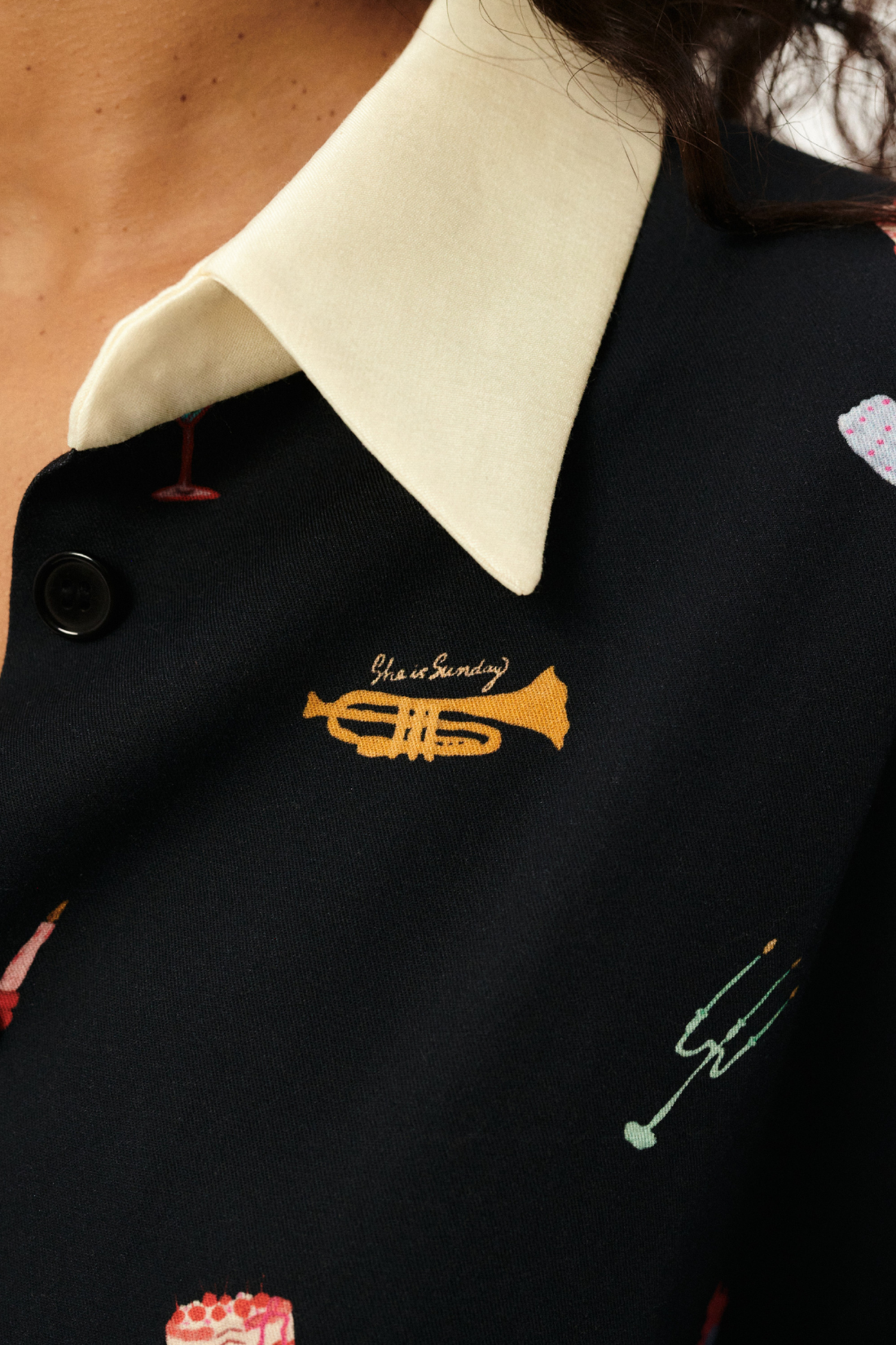 BLACK PARTY SHIRT