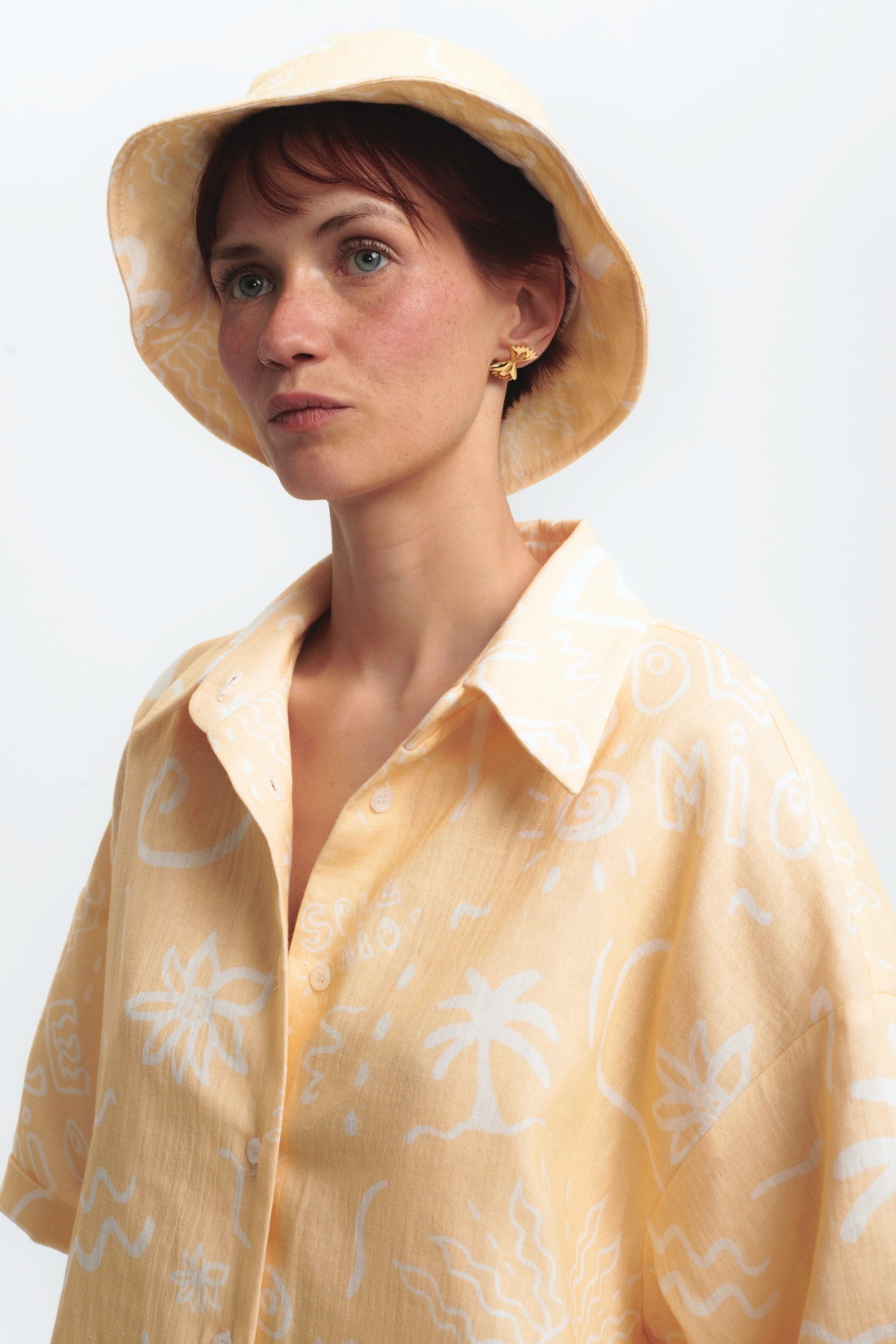 ROSALIA PRINT RED SHIRT