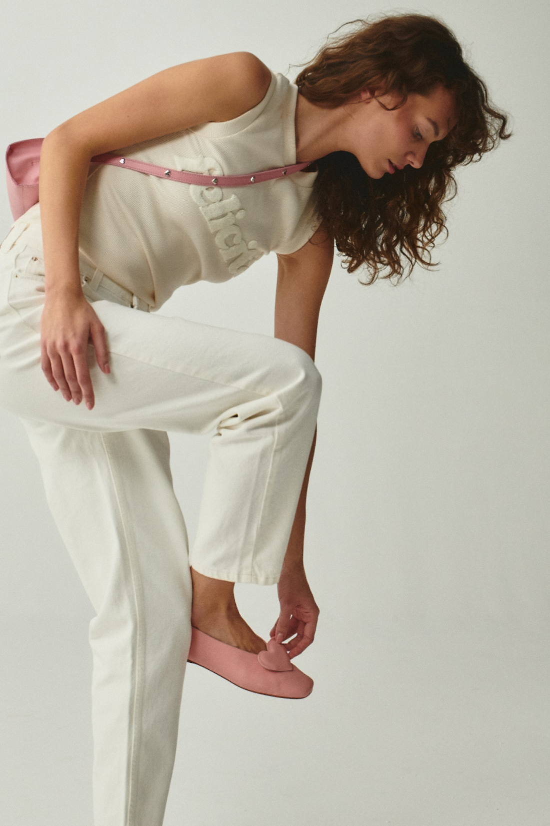 PINK AMOR BALLET FLATS