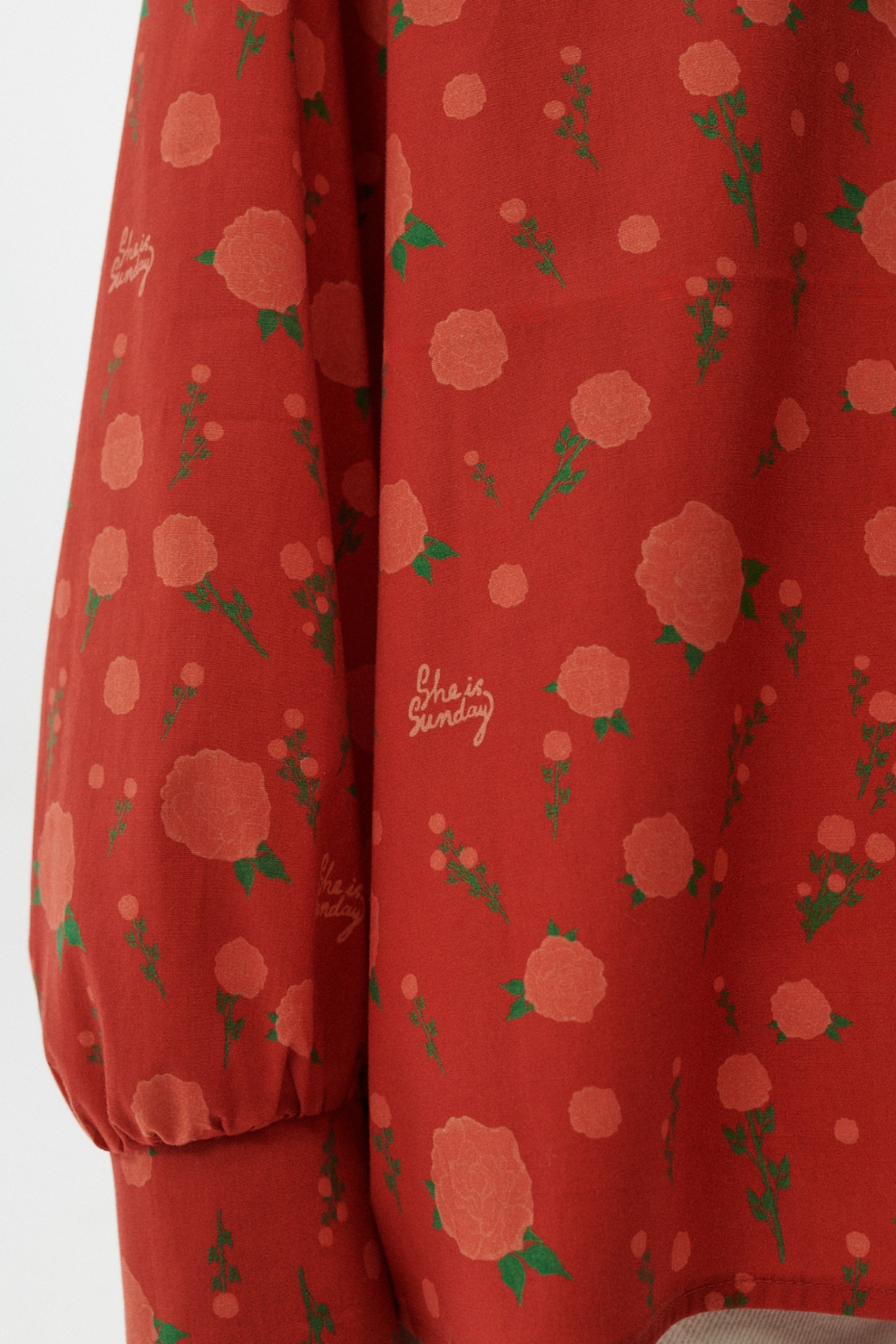 ROSALIA PRINT RED SHIRT