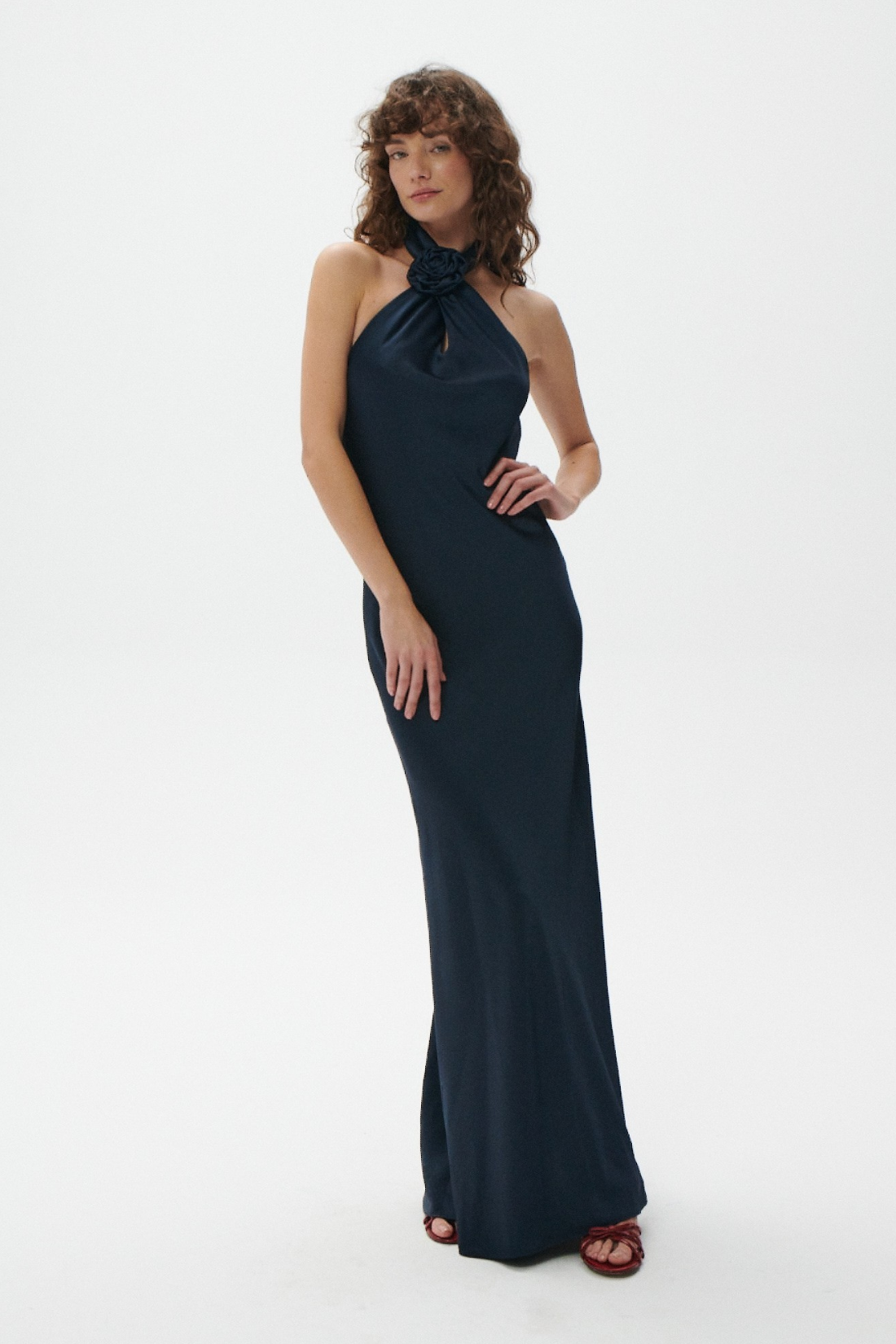 AURELIA DRESS DARK NAVY