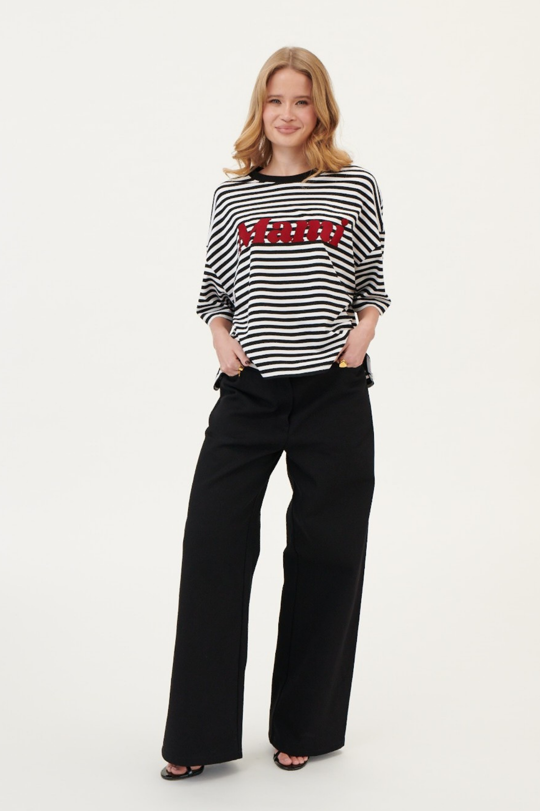 MAMI W STRIPED T-SHIRT