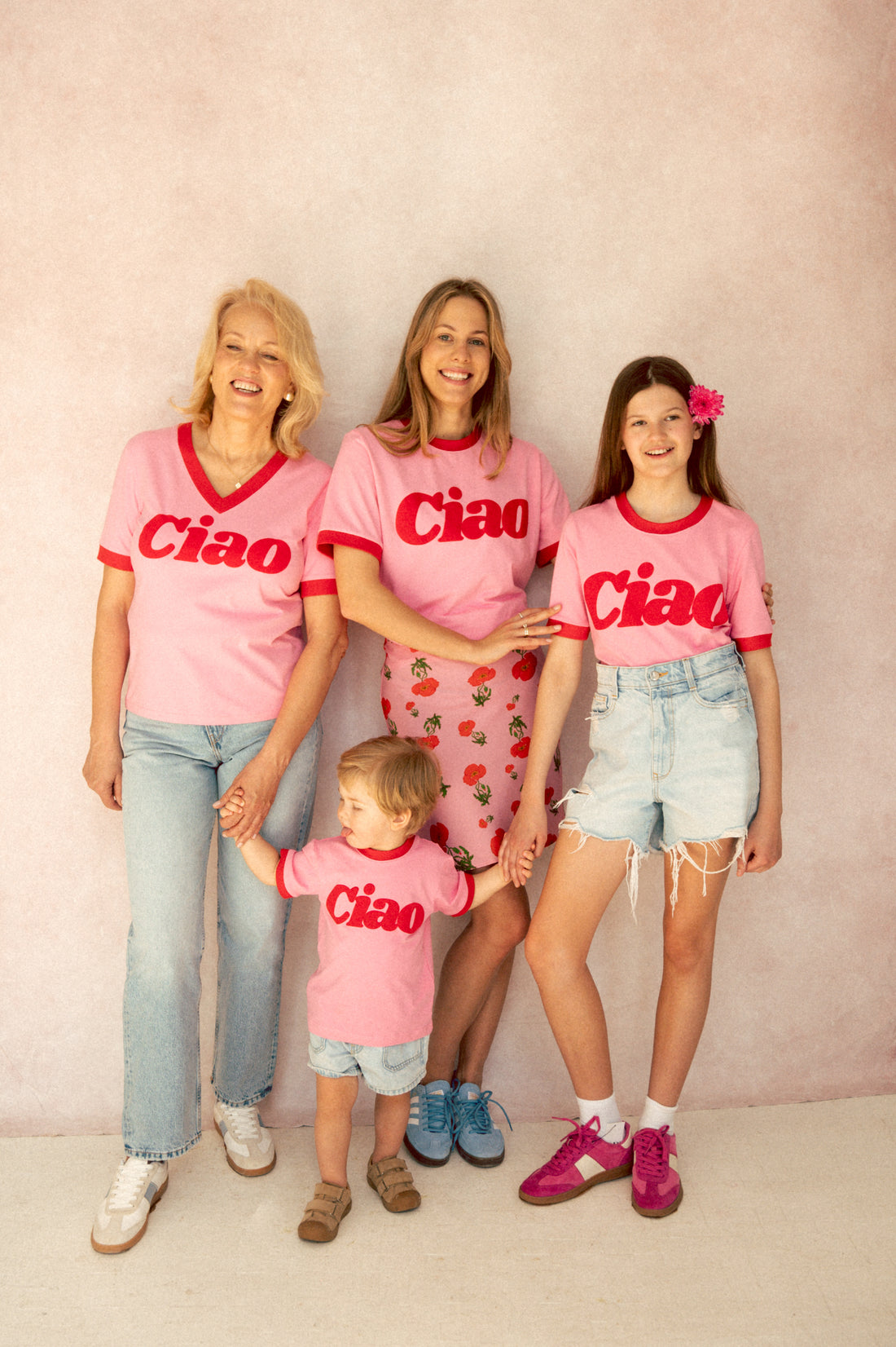T-SHIRT HELLO SUNDAY PINK