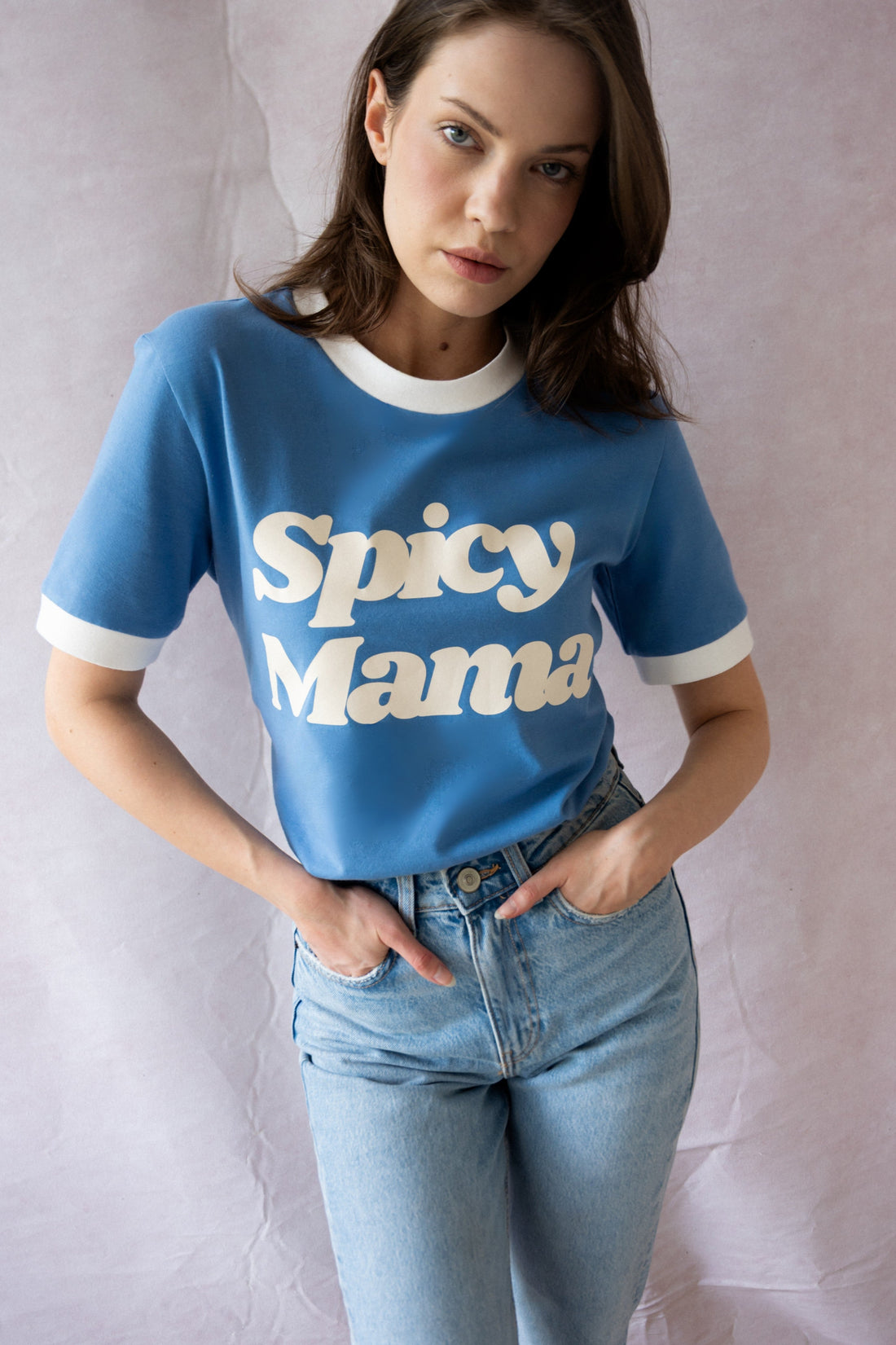 BLUE SPICY MAMA T-SHIRT