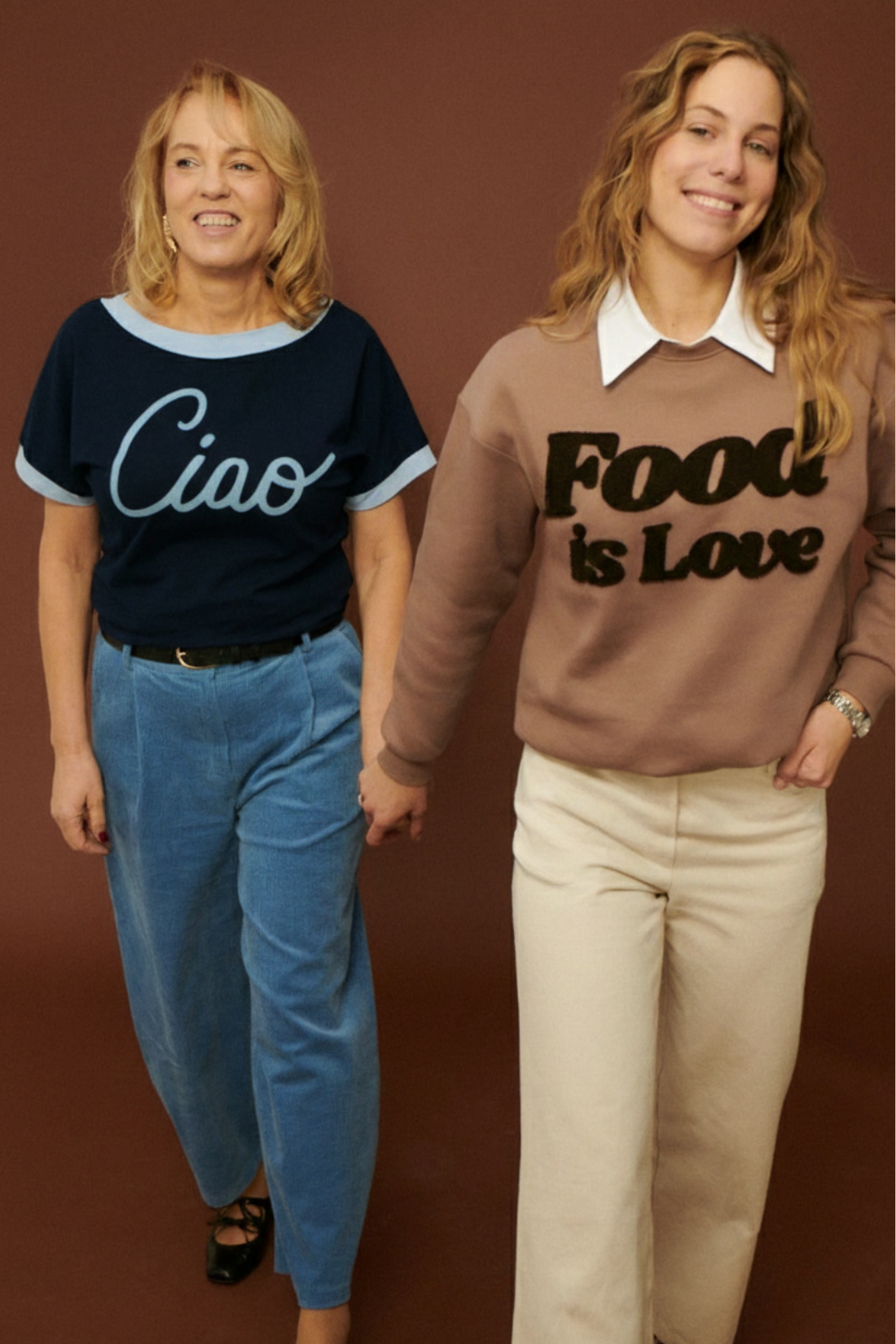FOOD IS LOVE COCOA SWEATSHIRT