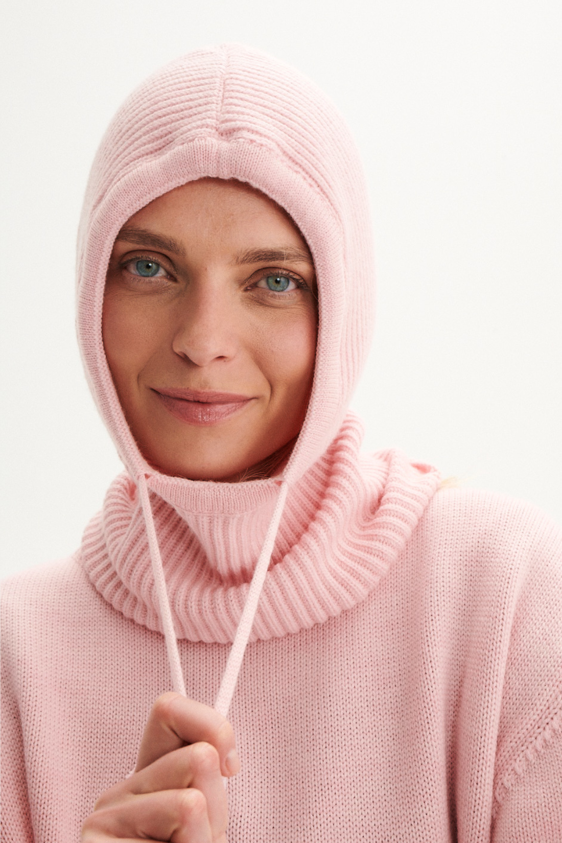Pink Merino Balaclava