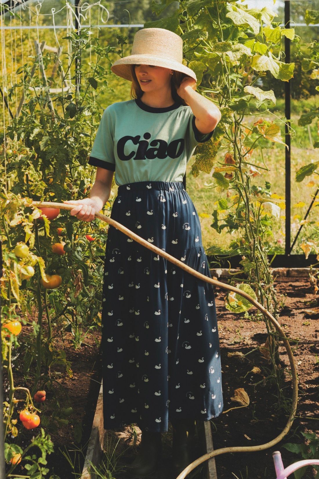 SELVA CIGNO BLUE SKIRT