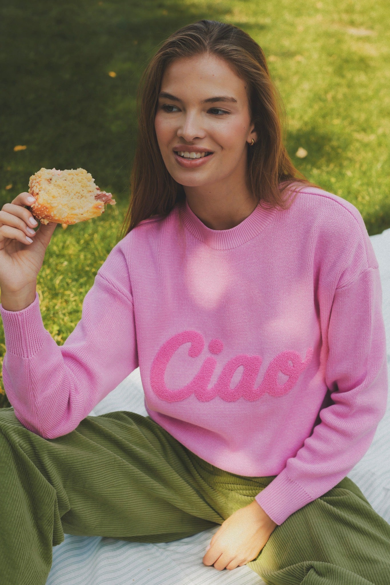 SADIE PINK SWEATER MADE OF ORGANIC COTTON