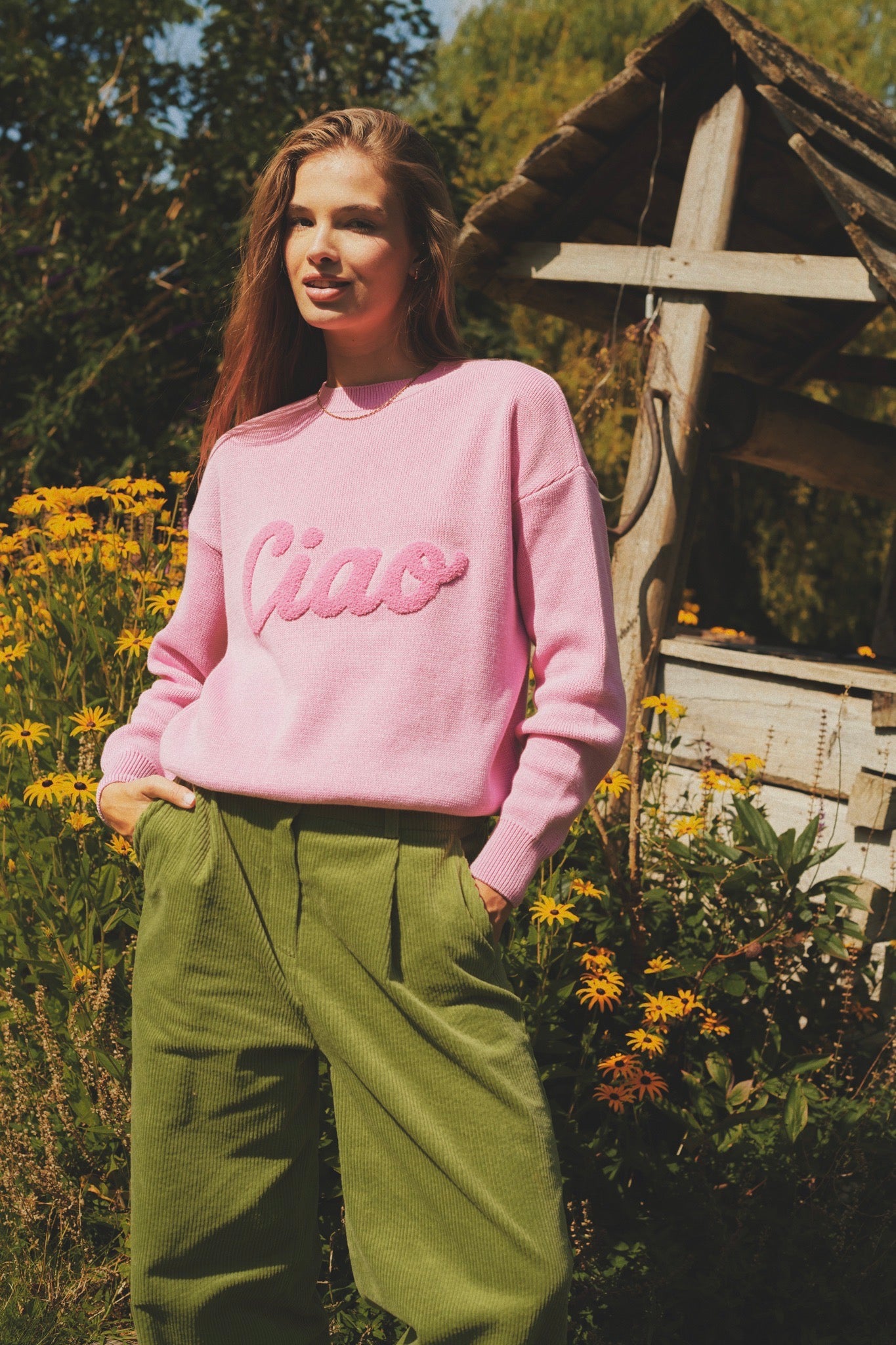 SADIE PINK SWEATER MADE OF ORGANIC COTTON