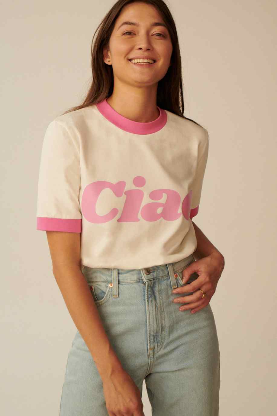 T-SHIRT HELLO PINK VACATION