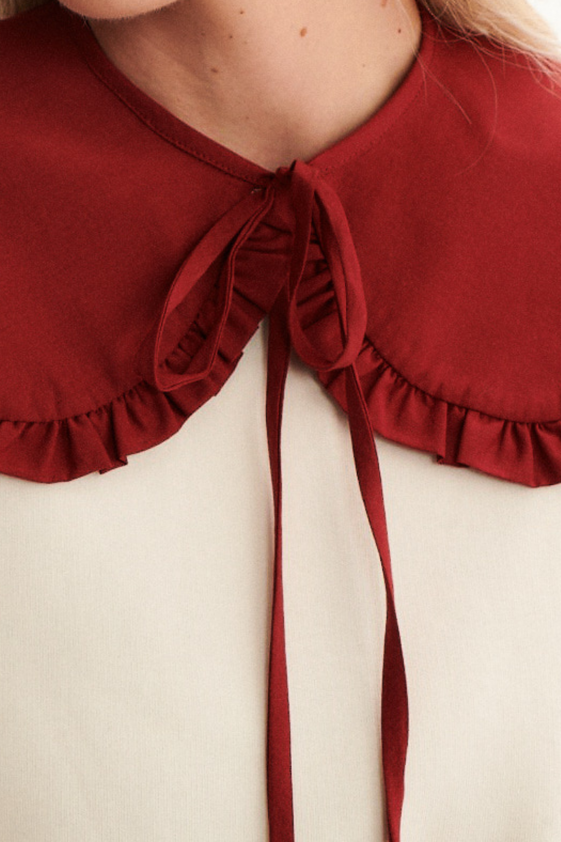 BLUZA COLLETTO ECRU