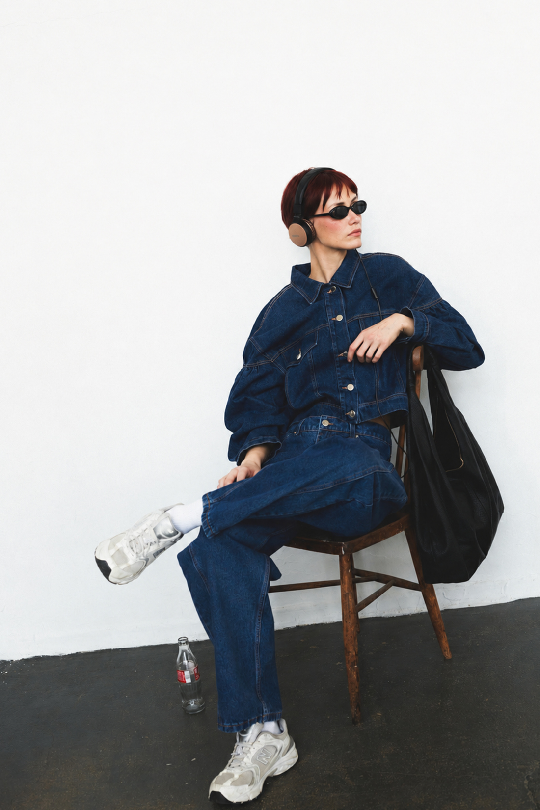 AMORE MIO CREAM DENIM JACKET