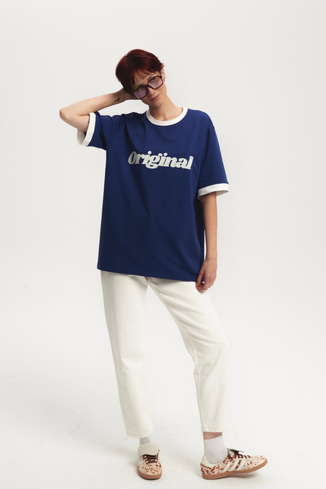 T-SHIRT ORIGINAL GRANATOWY
