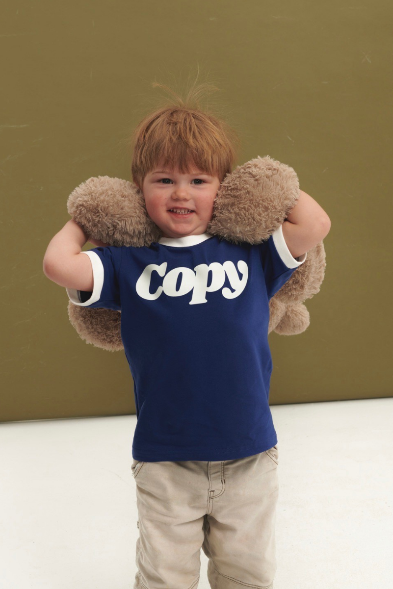 T-SHIRT COPY GRANATOWY