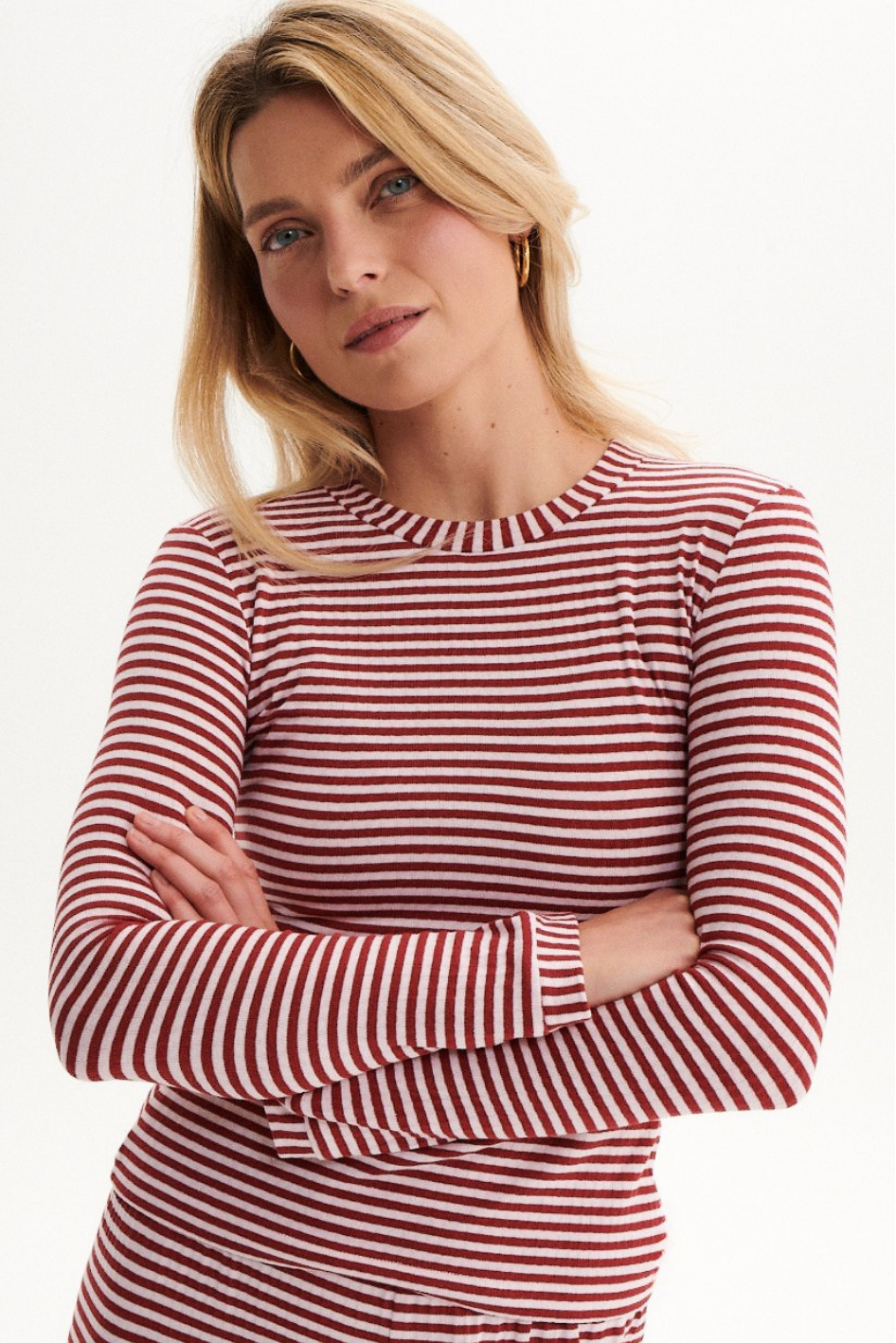 Longsleeve Cosi Cosi Striped Burgundy