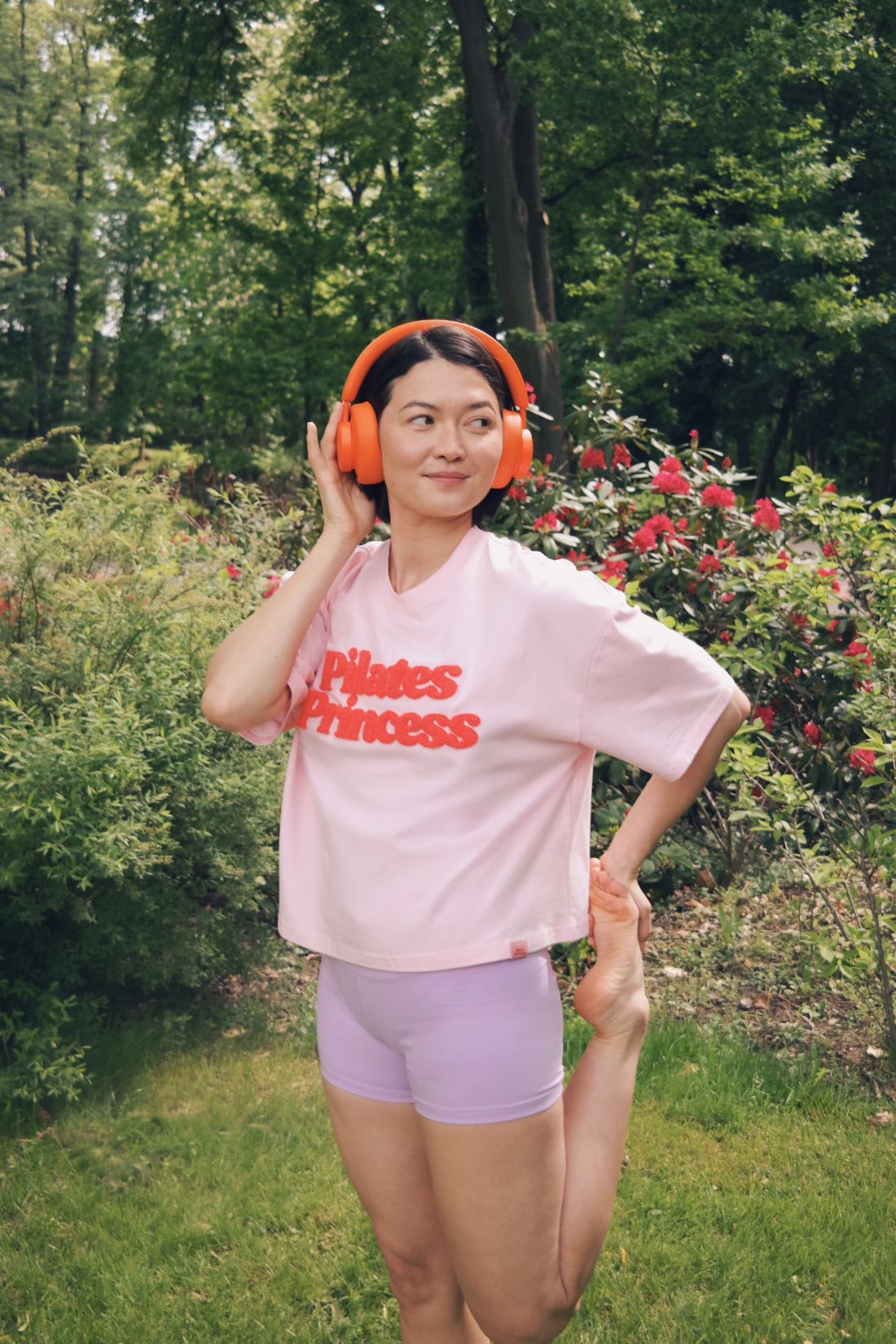 T-SHIRT PILATES PRINCESS RÓŻOWY