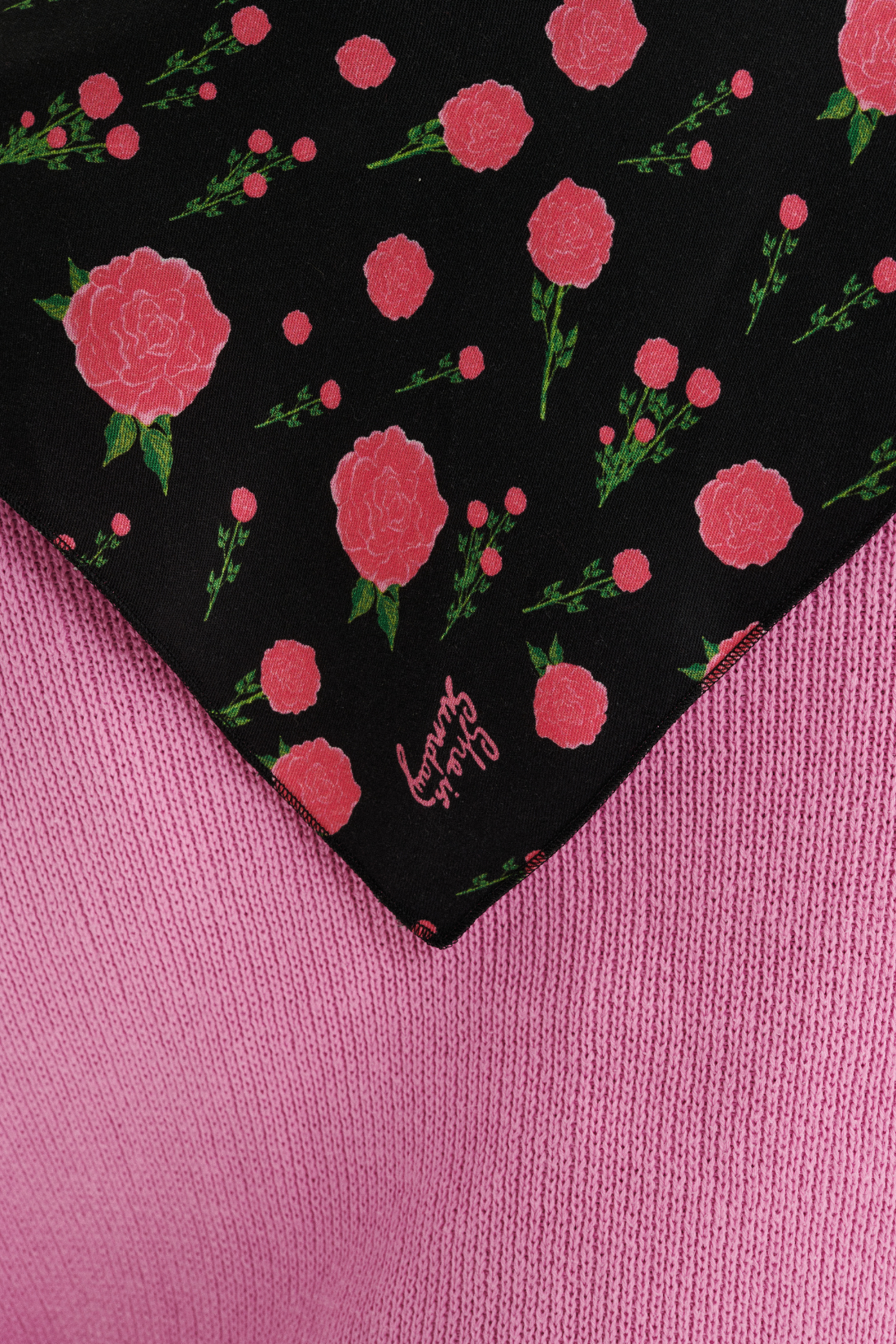 BLACK ROSE SCARF