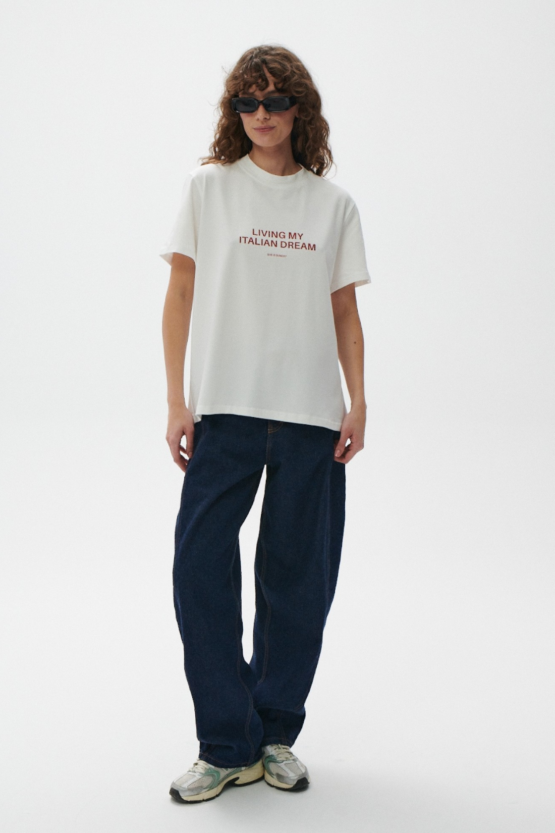 T-SHIRT ITALIAN DREAM ŚMIETANKOWY