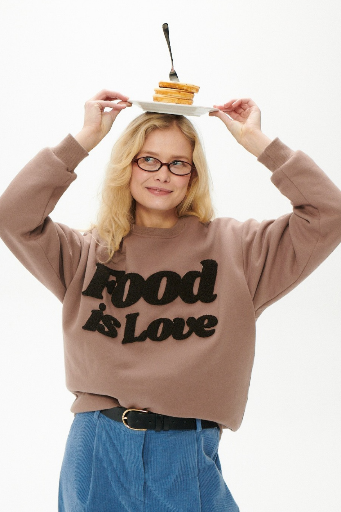 FOOD IS LOVE COCOA SWEATSHIRT