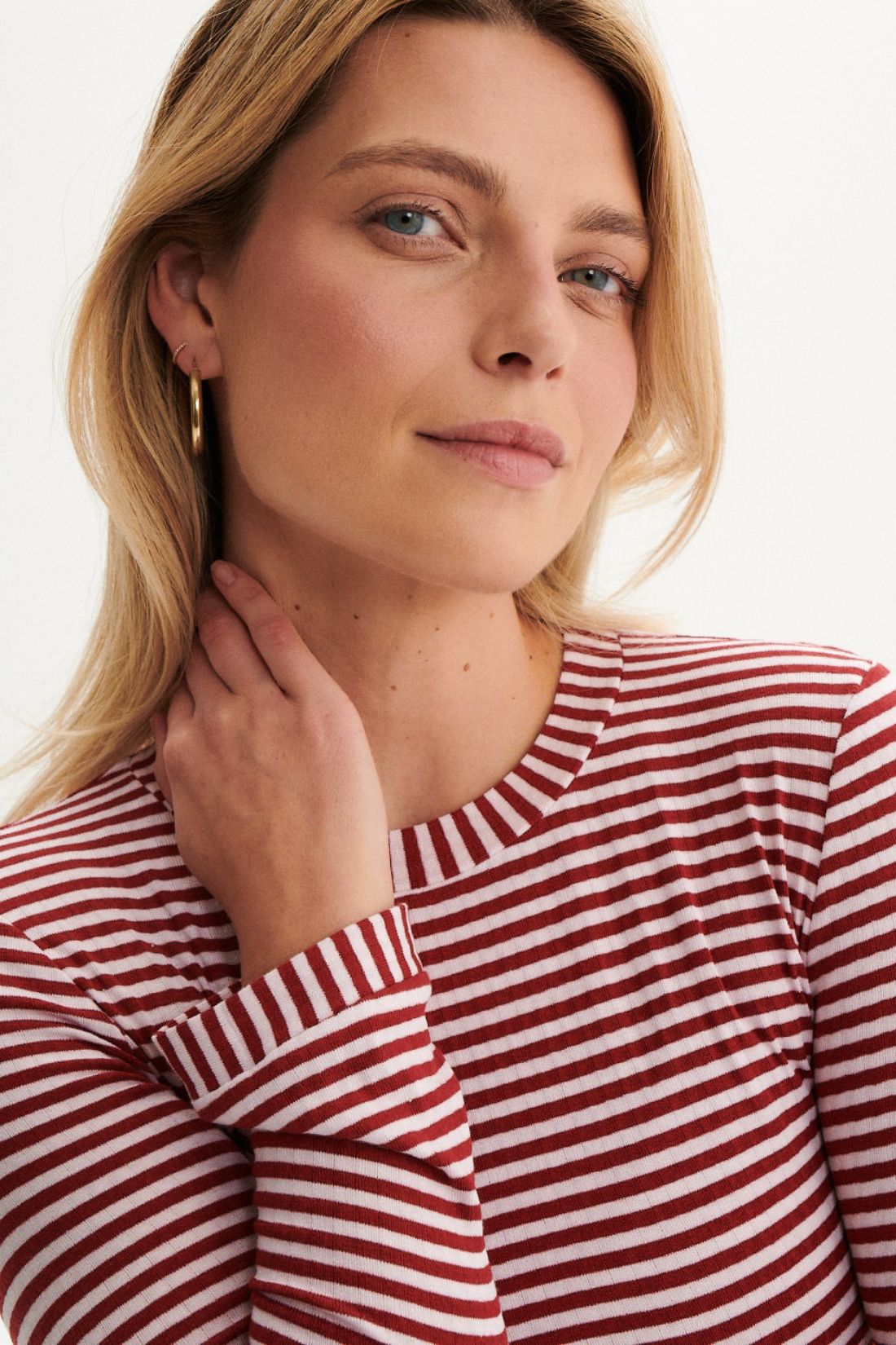 Longsleeve Cosi Cosi Striped Burgundy
