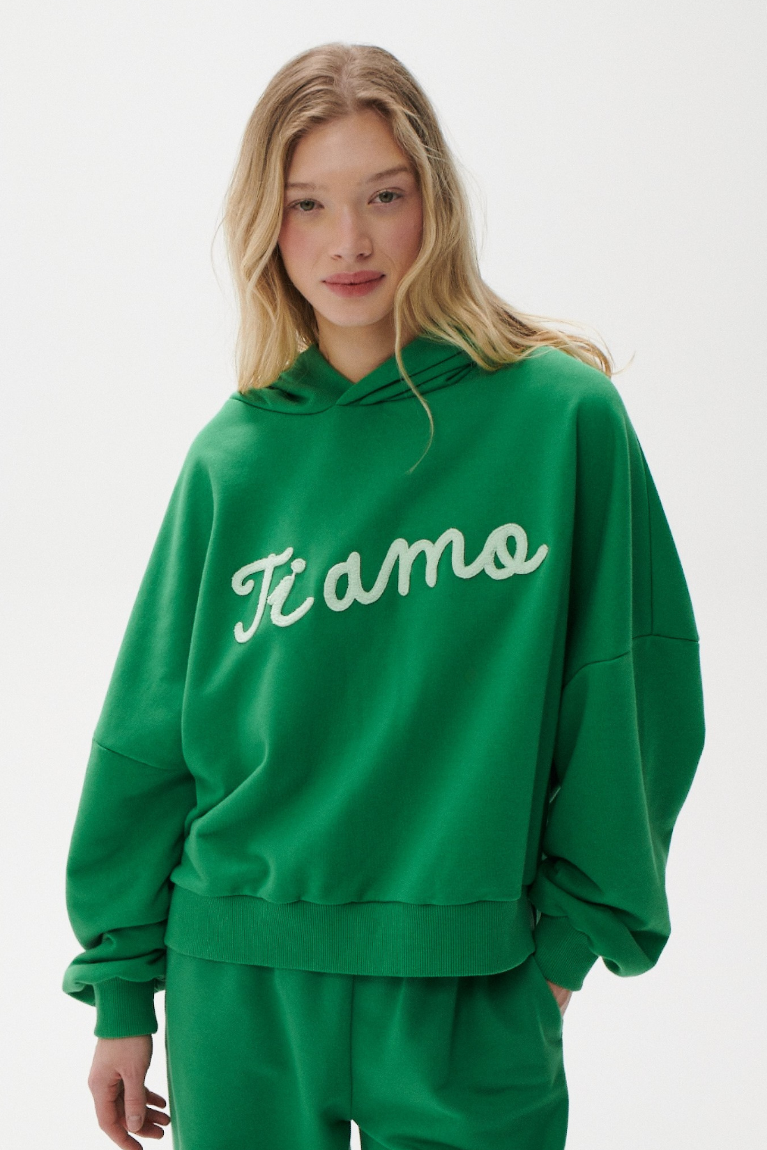 TI AMO GREEN SWEATSHIRT