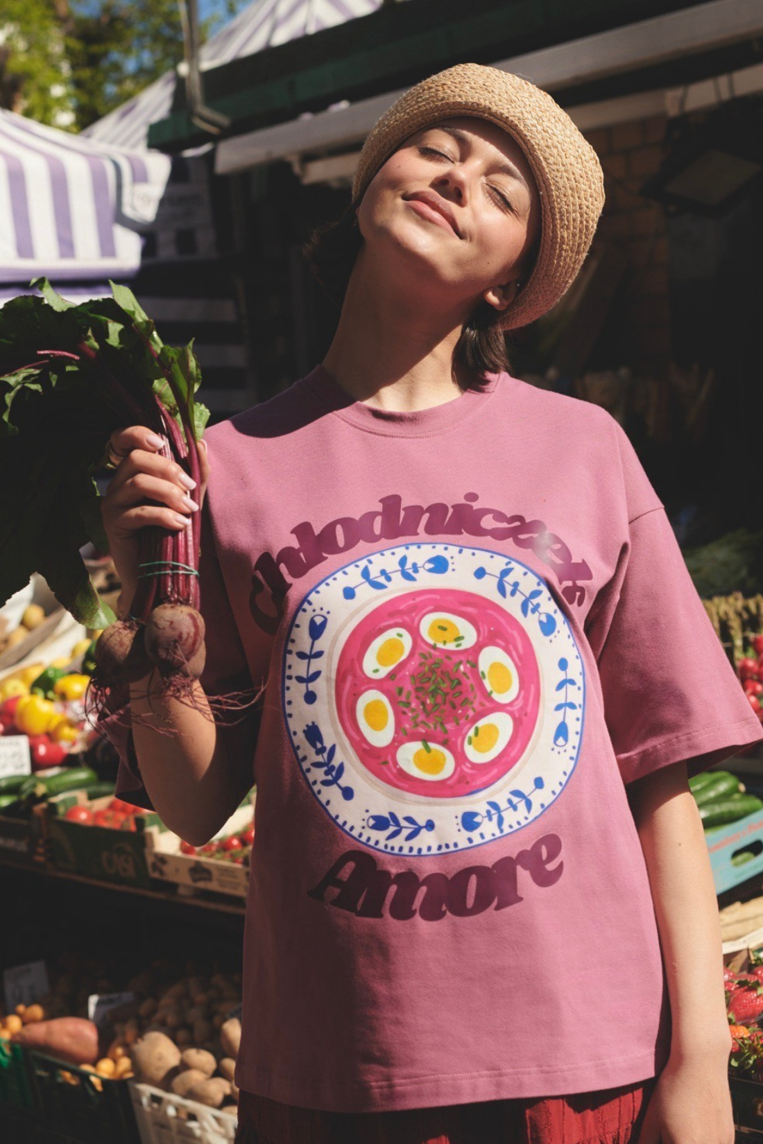 AMORE Plum Cooler T-Shirt