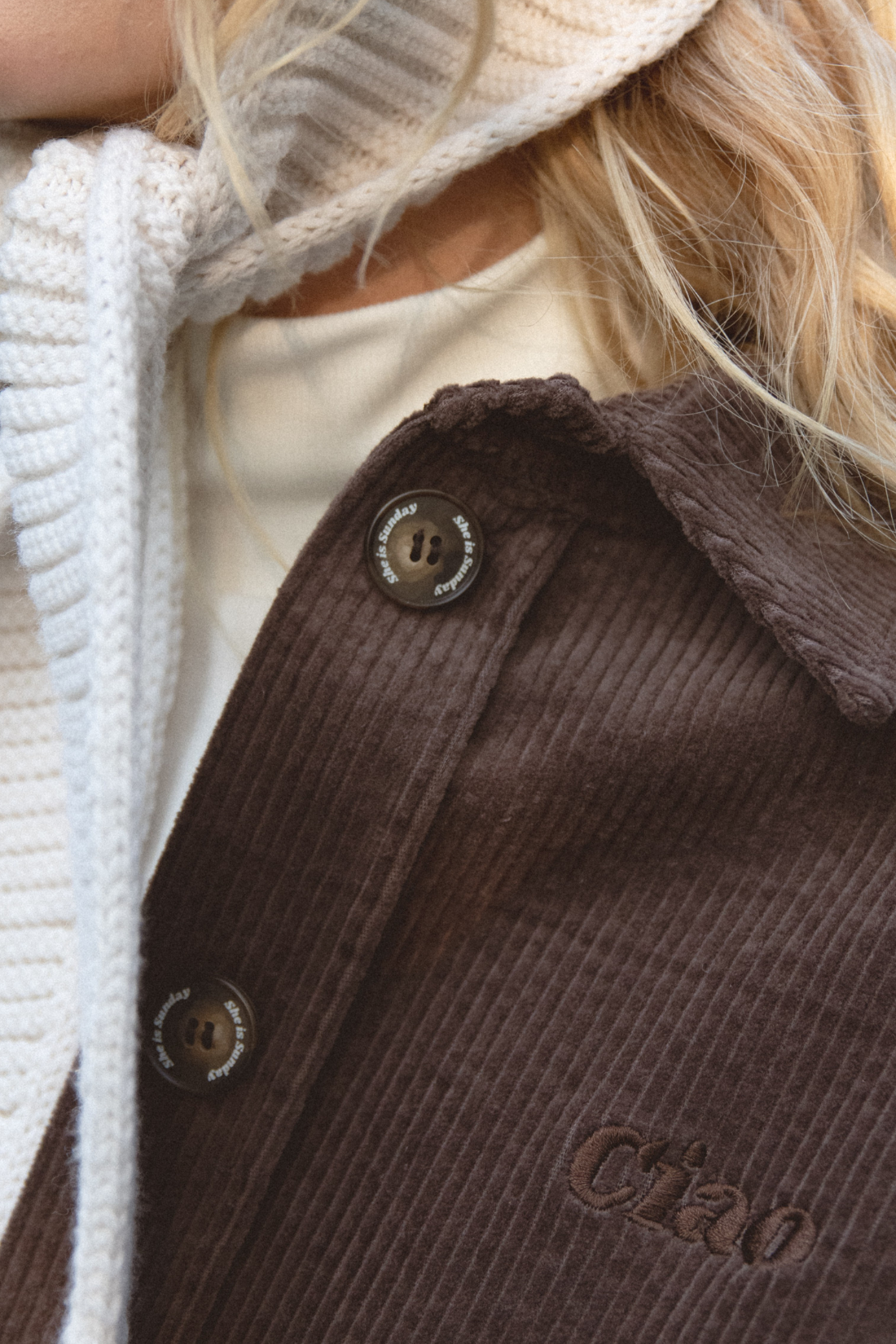 NORA CORDUROY JACKET BROWN