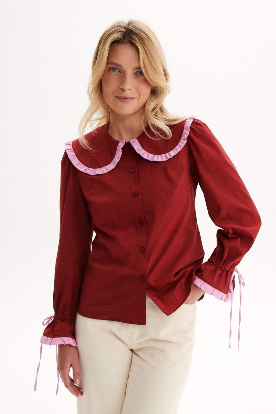 KOSZULA CLARA BORDO