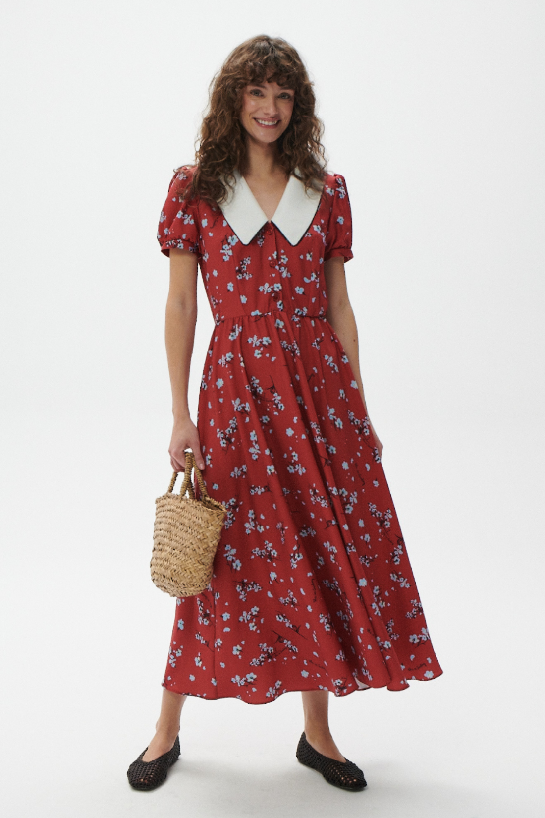 BELLARIA RED PRINT DRESS