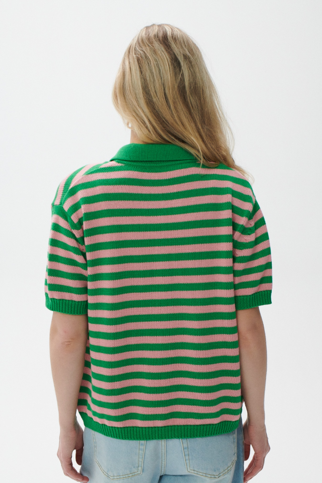 MIRIELLE CARDIGAN MADE OF ORGANIC COTTON WITH STRIPES