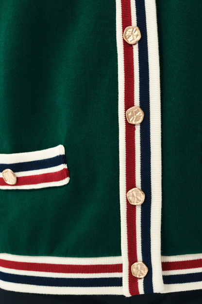 Green Poppy Cardigan