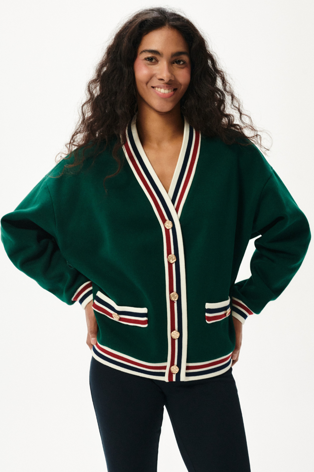 Green Poppy Cardigan
