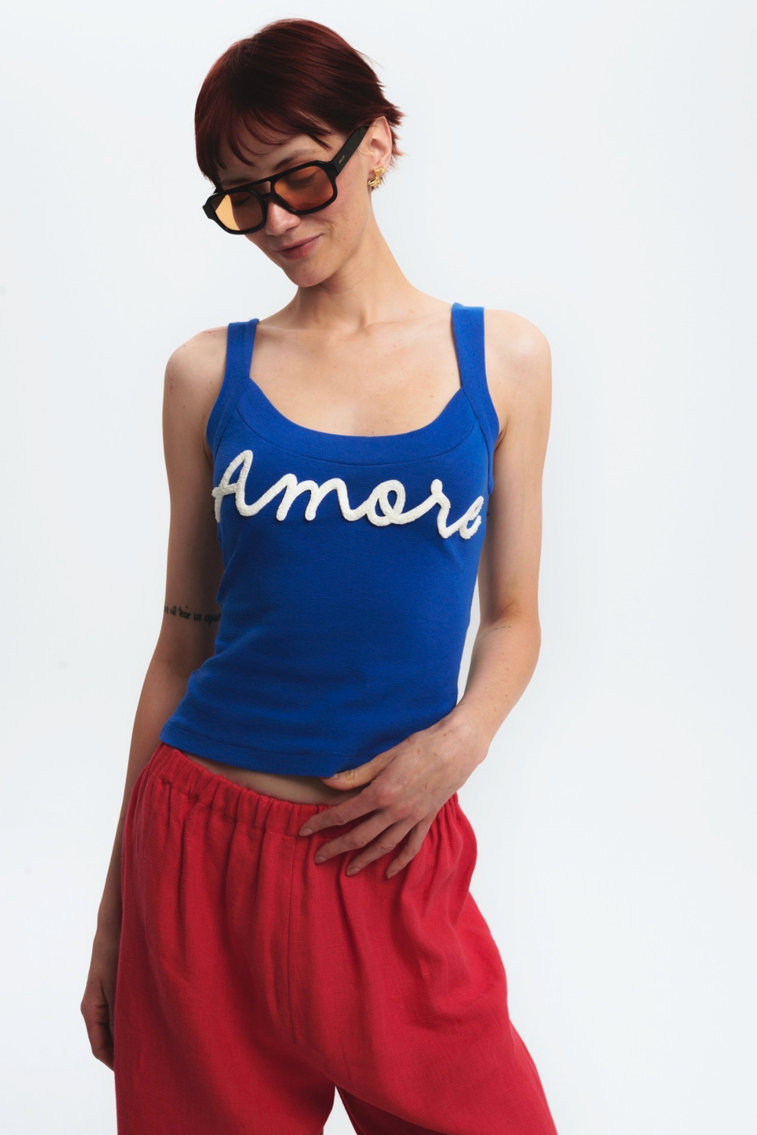 TOP AMORE PINK WITH STRAPS