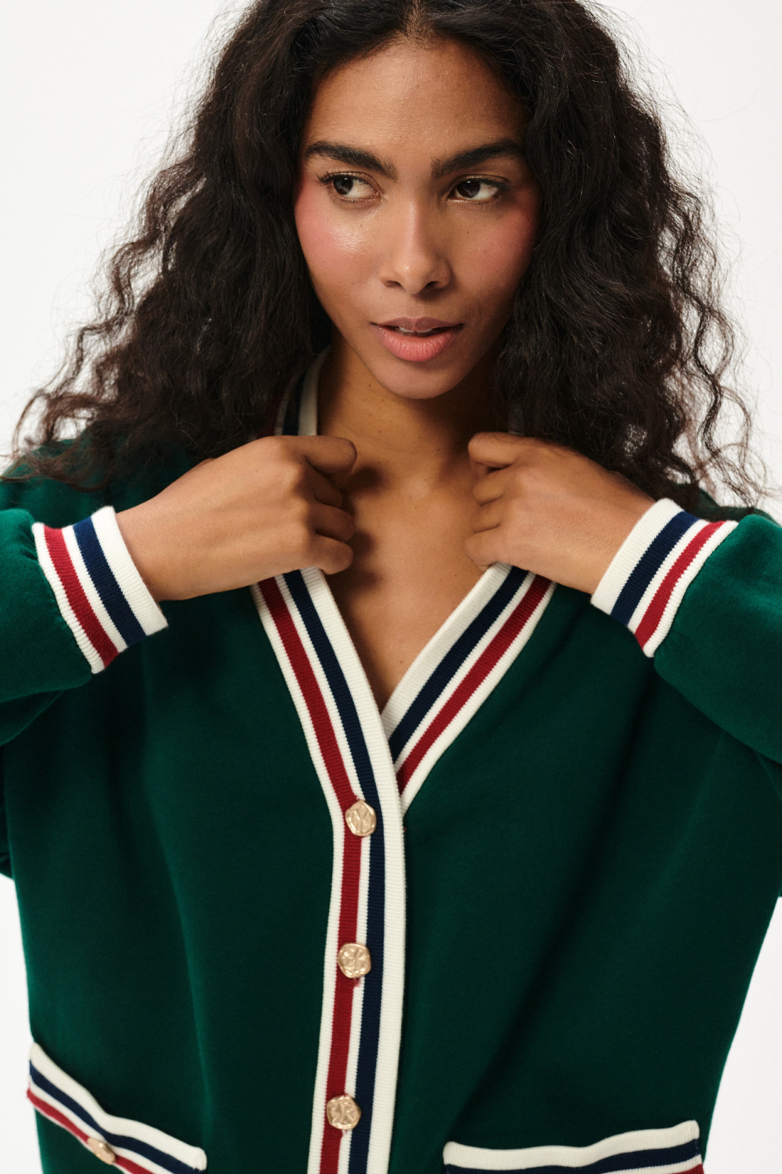 Green Poppy Cardigan