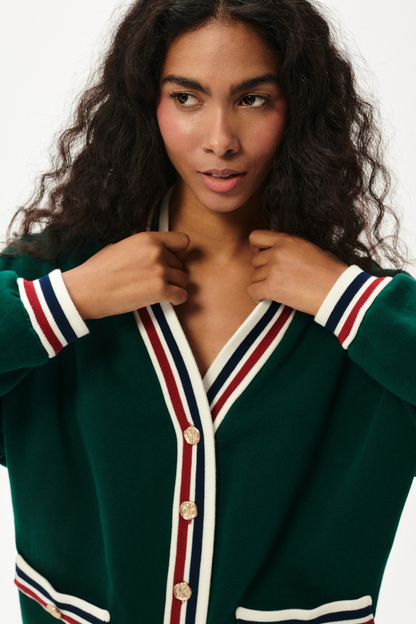 Green Poppy Cardigan