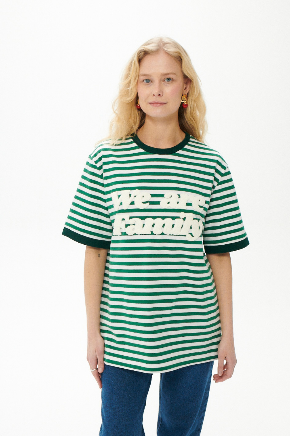 We Are Family Striped T-Shirt