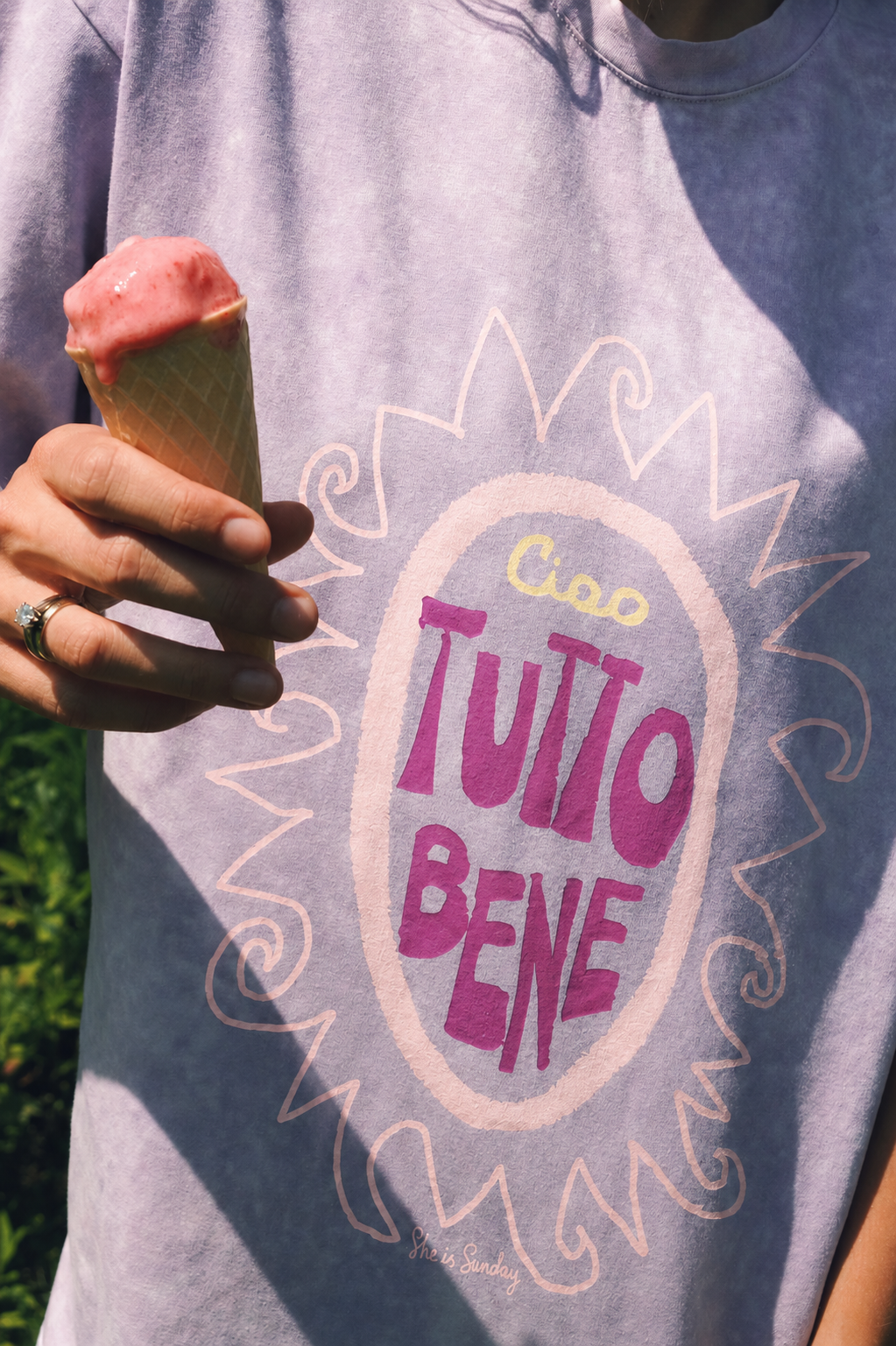 T-SHIRT TUTTO BENE LILIOWY VINTAGE